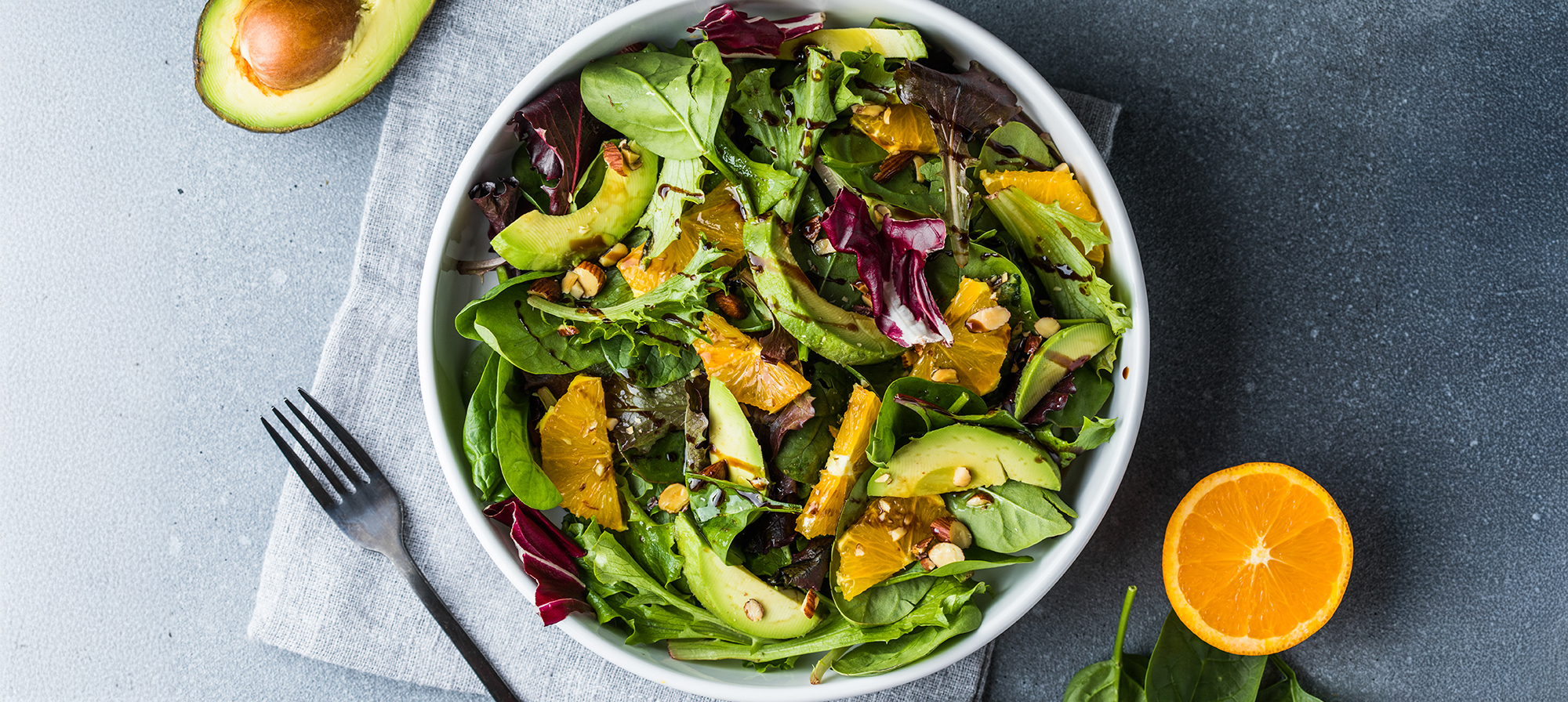 Enjoy This Sweet and Crunchy Orange, Avocado, and Spinach Salad